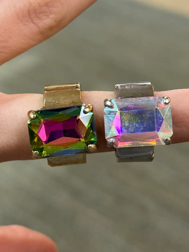 Crystal Stretch Rings - 5 Styles - PREORDER