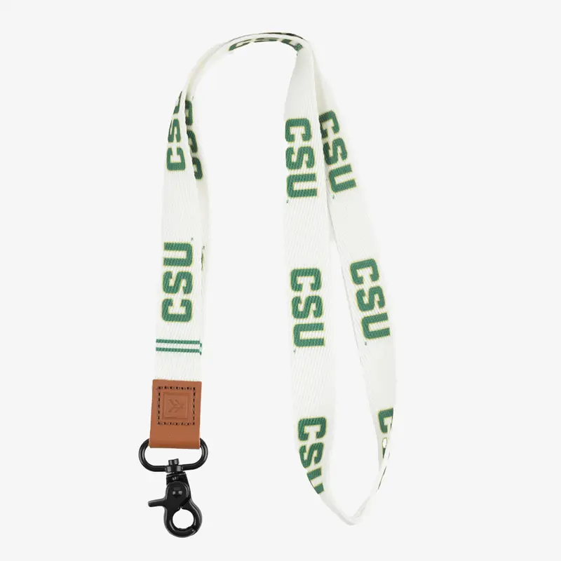 CSU White - Neck Lanyard