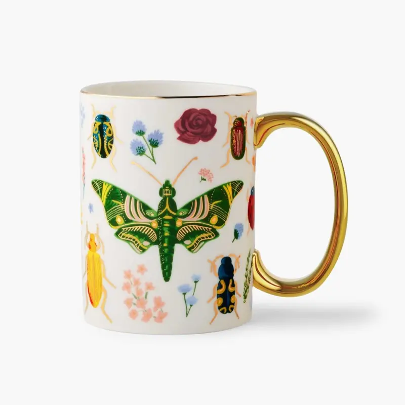 Curio Gold Foil Porcelain Mug