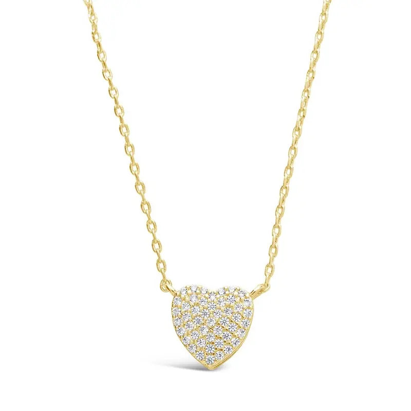 CZ Heart Pendant Necklace