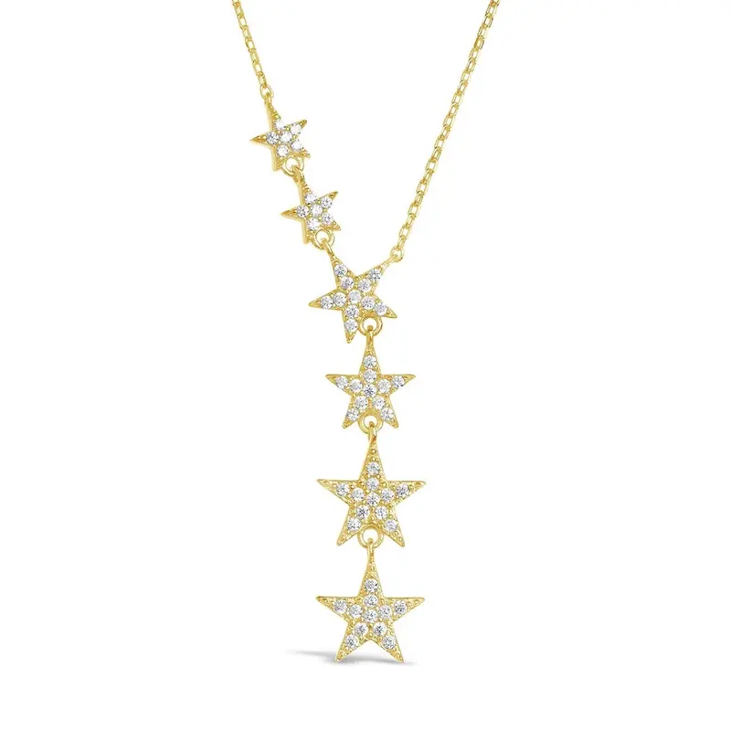 CZ Star Y Necklace