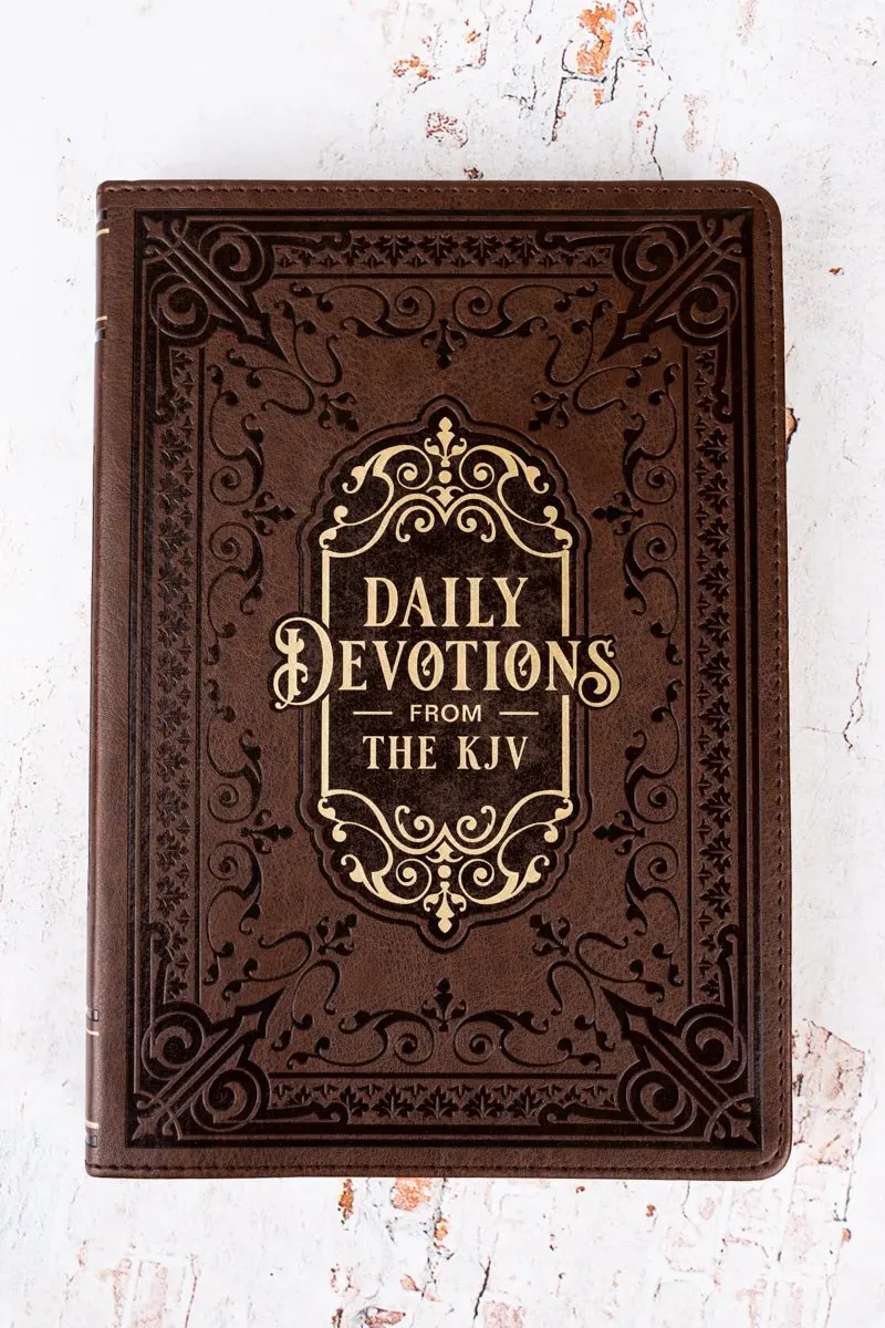 Daily Devotions From The KJV Large Print LuxLeather Devotional
