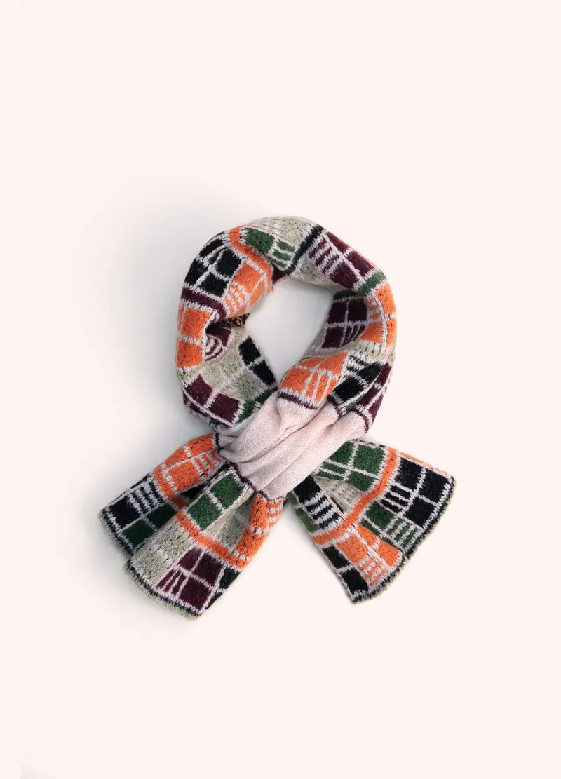 Dani Wrap Through Scarf - Damson Mix