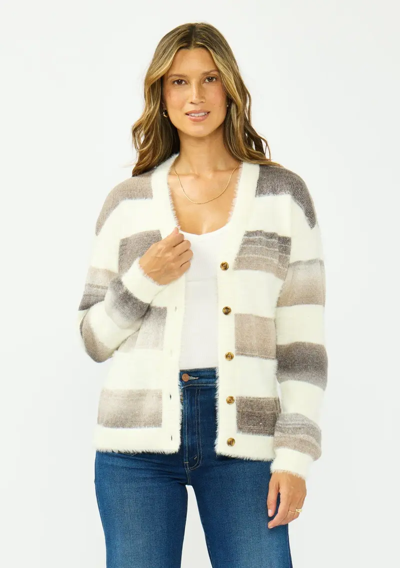 Daphne Striped Cardigan