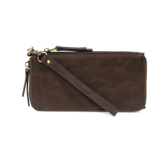 Dark Oak - Vegan Leather Chloe Zip Wallet