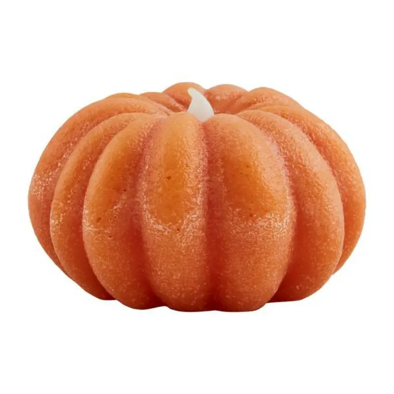 Dark Orange Pumpkin Flameless Candle