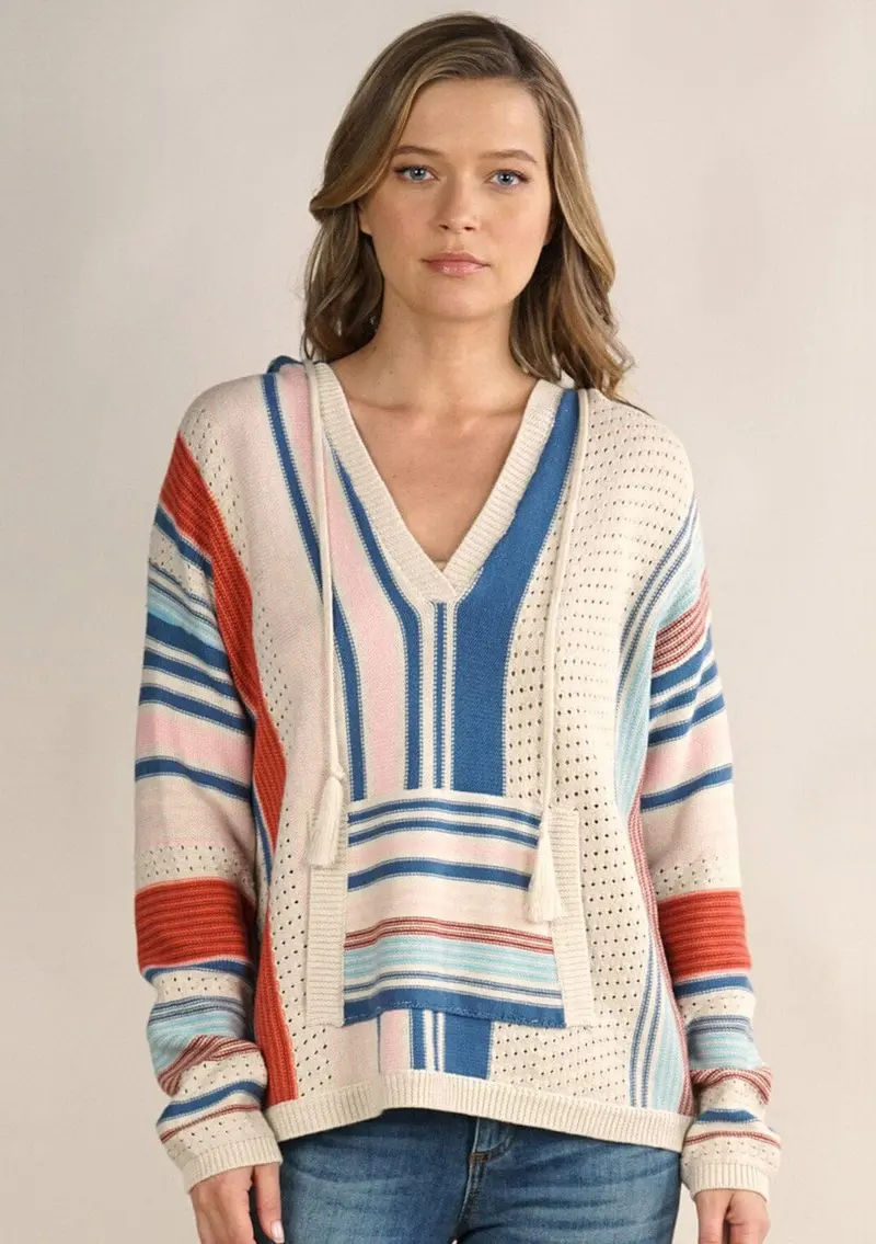 Daybreak Striped Pullover Hoodie