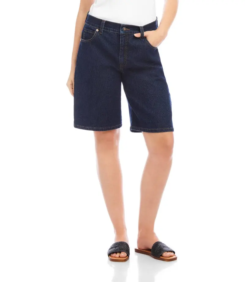Denim Bermuda Shorts