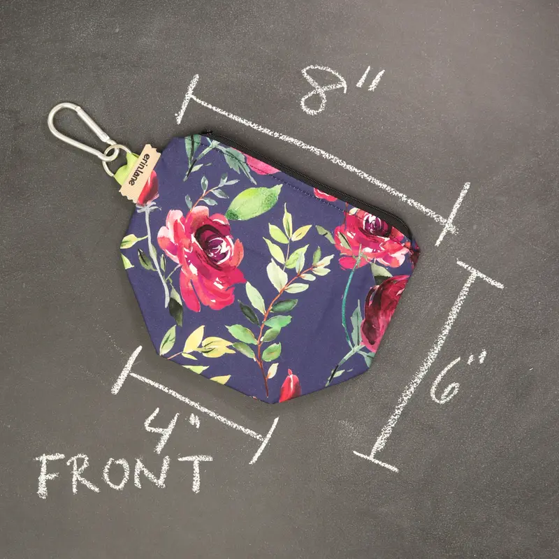 Dice Project Bag in Garnet Terrace