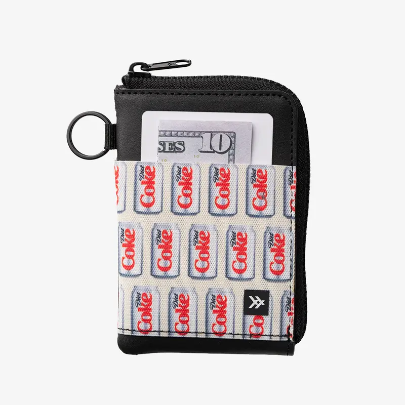 Diet Coke Cans - Leather Zip Wallet