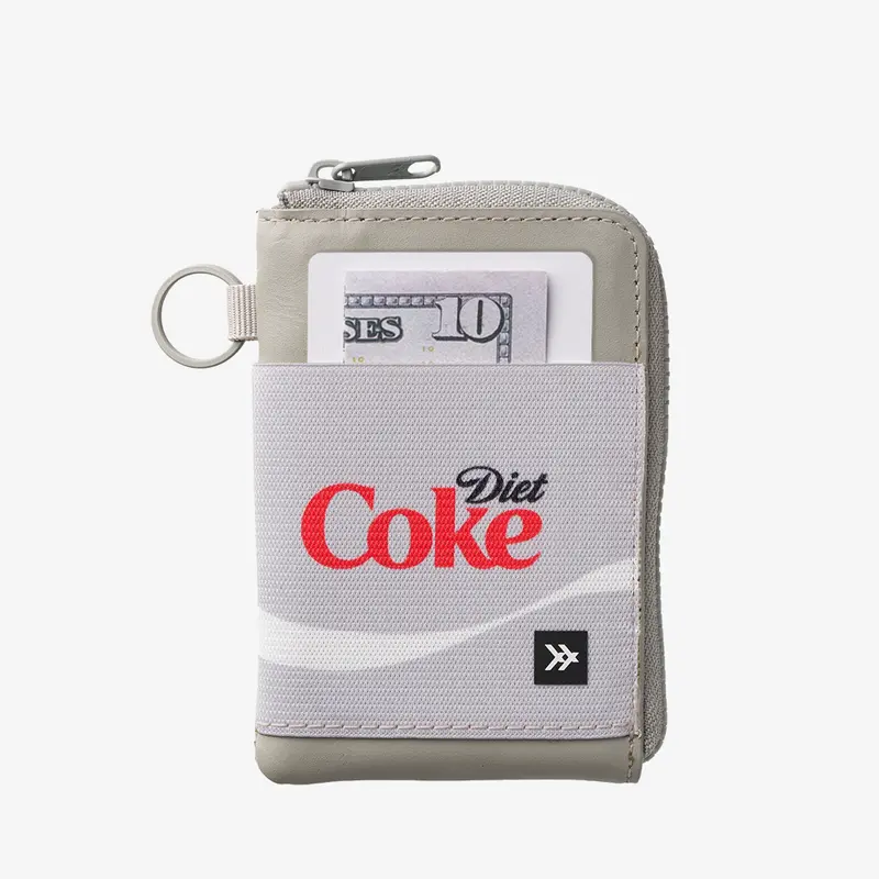 Diet Coke Logo - Leather Zip Wallet