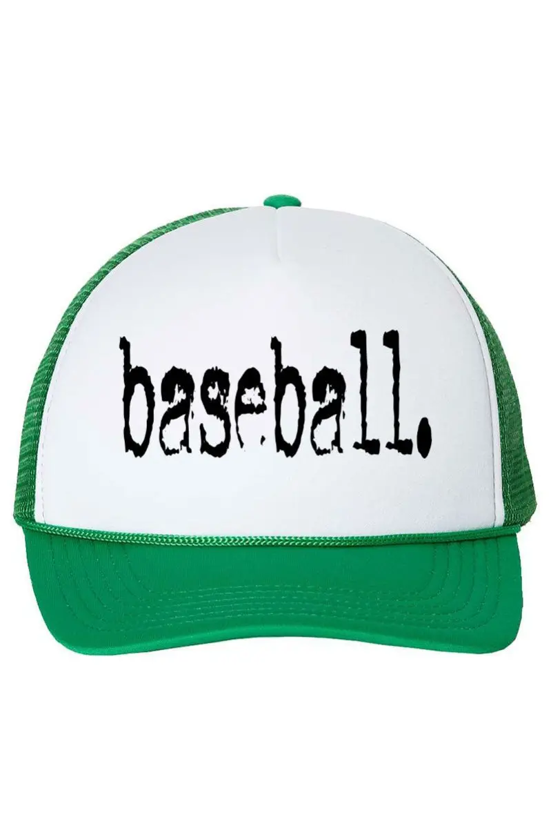 Distressed Baseball. Foam Mesh Back Trucker Cap