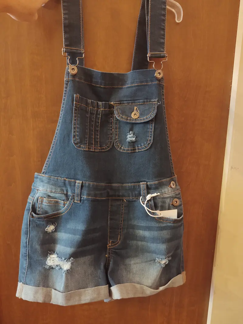 Distressed Shortalls