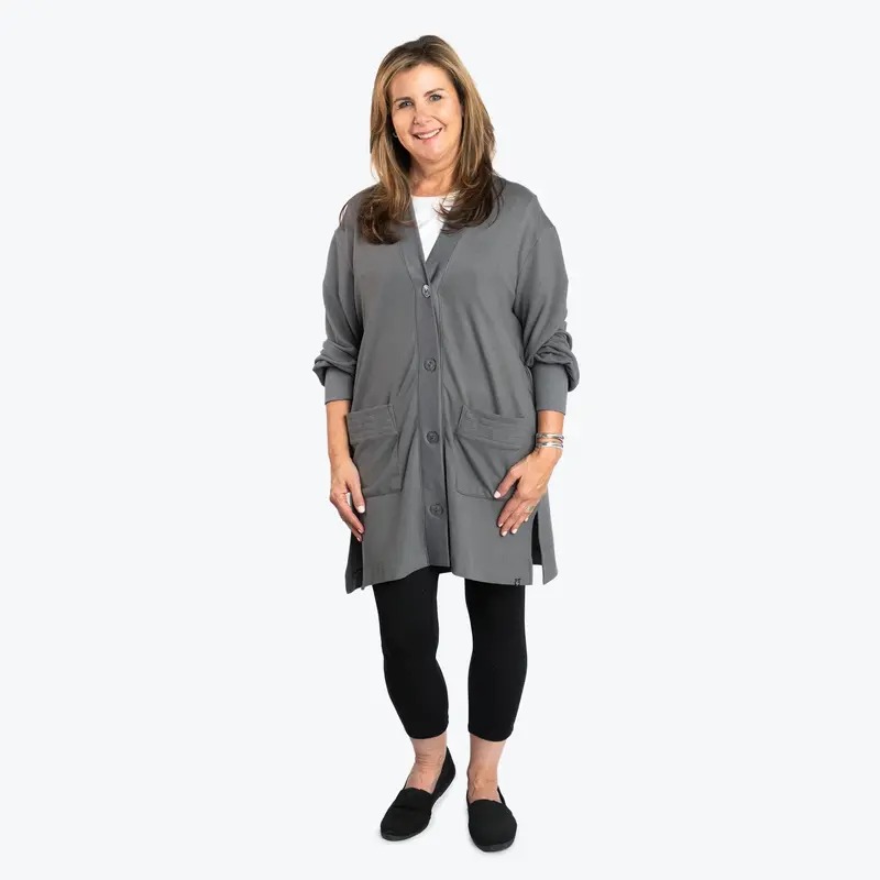 Dolly Brushed Sweater Knit Button Front Cardigan