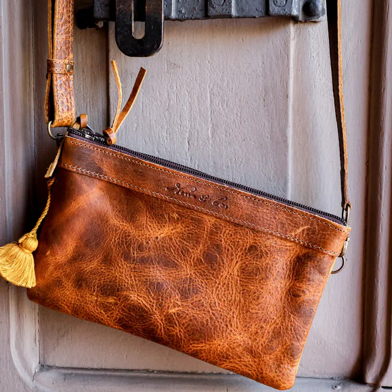 DOUBLE CLUTCH + VIVI STRAP SET - FULL LEATHER - WRANGLER