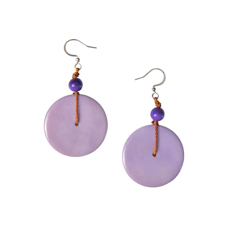 Drop Circle Earrings