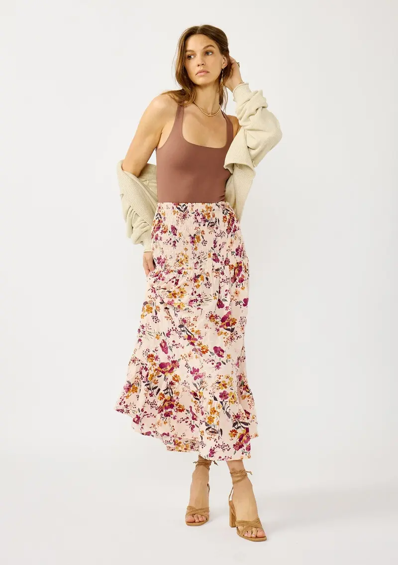 Dusty Blooms Convertible Skirt