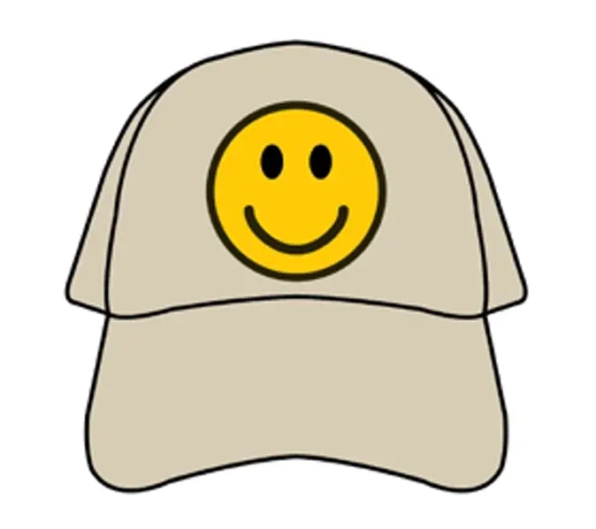 Eisley Smile Trucker Hat Solid Tan