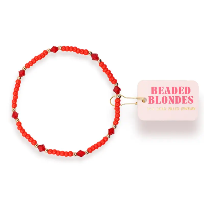 Eleanor Bracelet in Bright Red