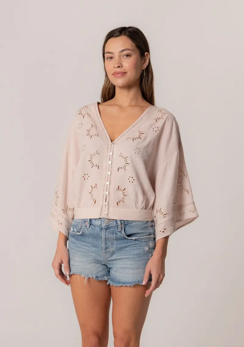 Elijah Eyelet Top