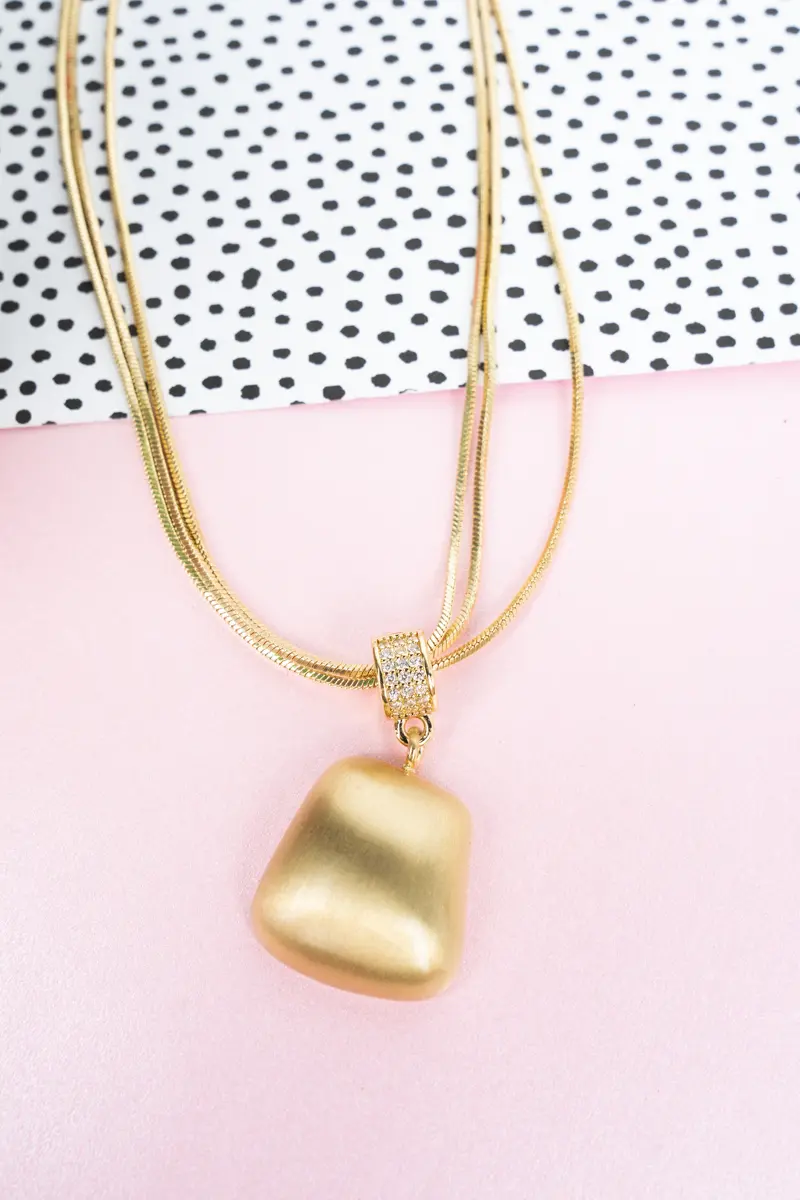 Elite Edition Crystal Goldtone Necklace