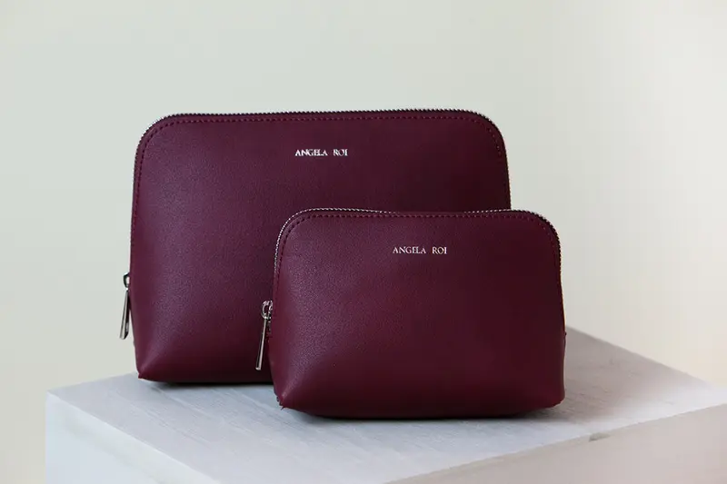 Elle Cosmetic Case Set - Bordeaux