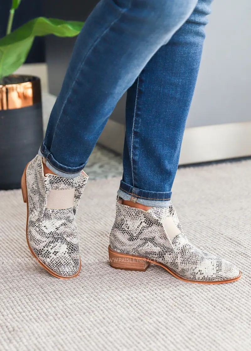 Ellison Bootie-SNAKE* FINAL SALE *