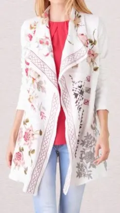 Embroidered Cardigan