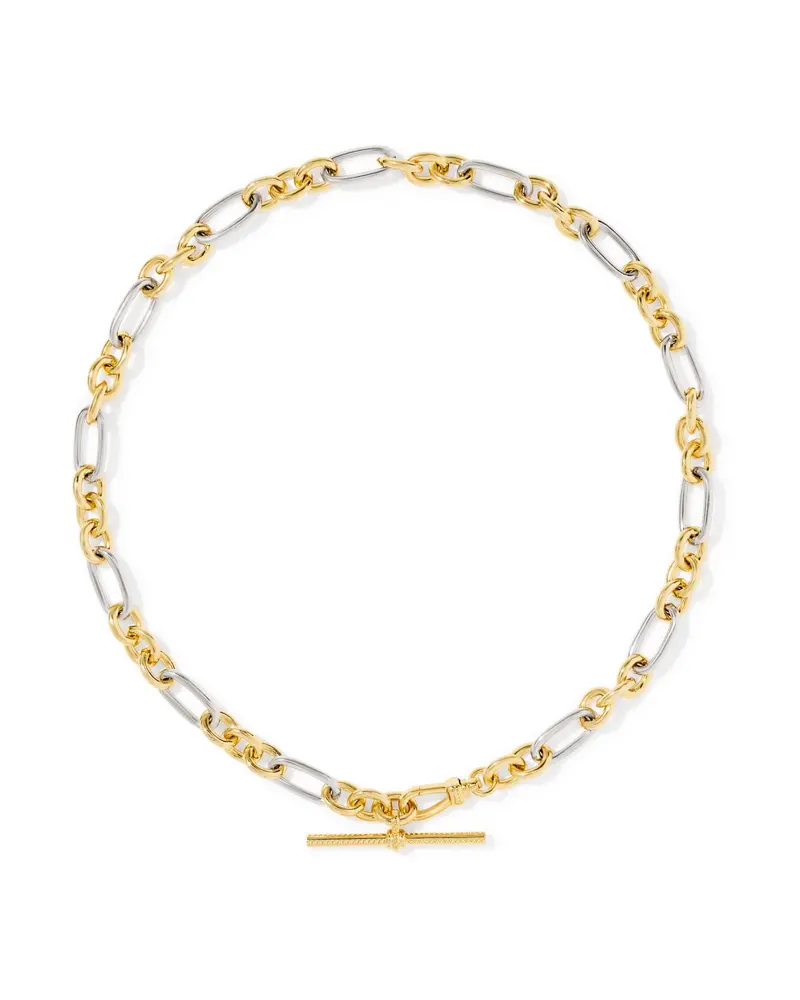Embry Mixed Metal Link and Chain Necklace