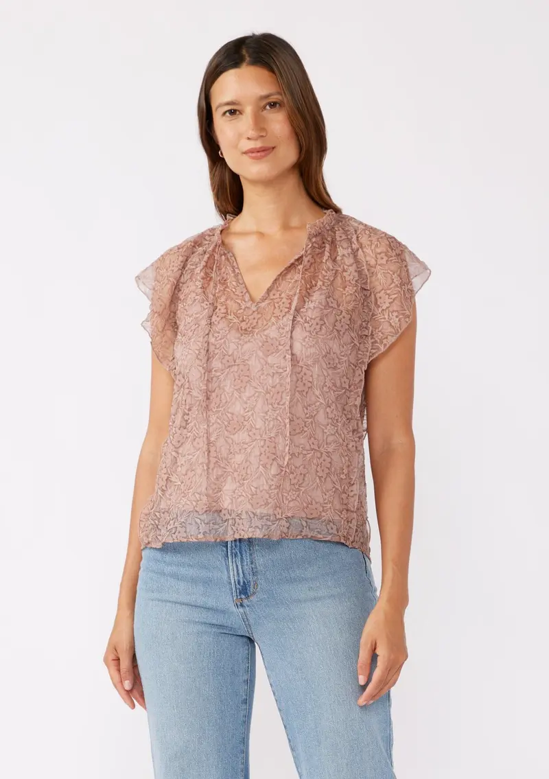 Emily Flutter Sleeve Top
