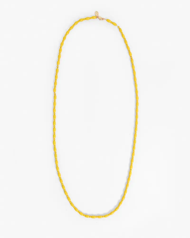 Enamel Bead Necklace - 30 In