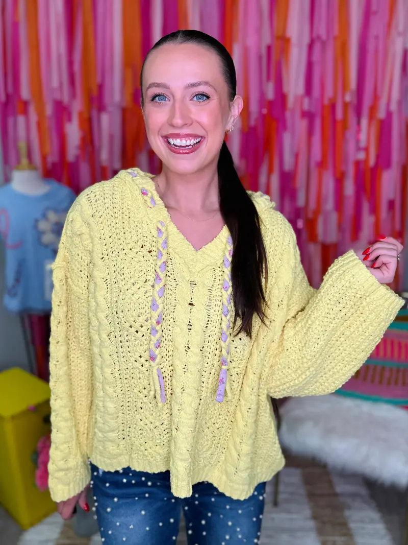 Endless Sunny Days Sweater - Pineapple