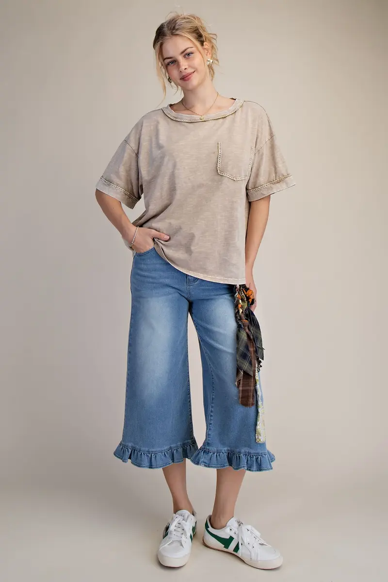 Essential Relaxed Top - Khaki - Pre-Order
