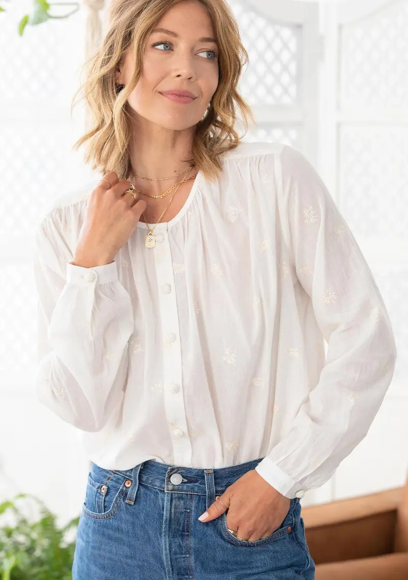 Ethereal Button Front Top