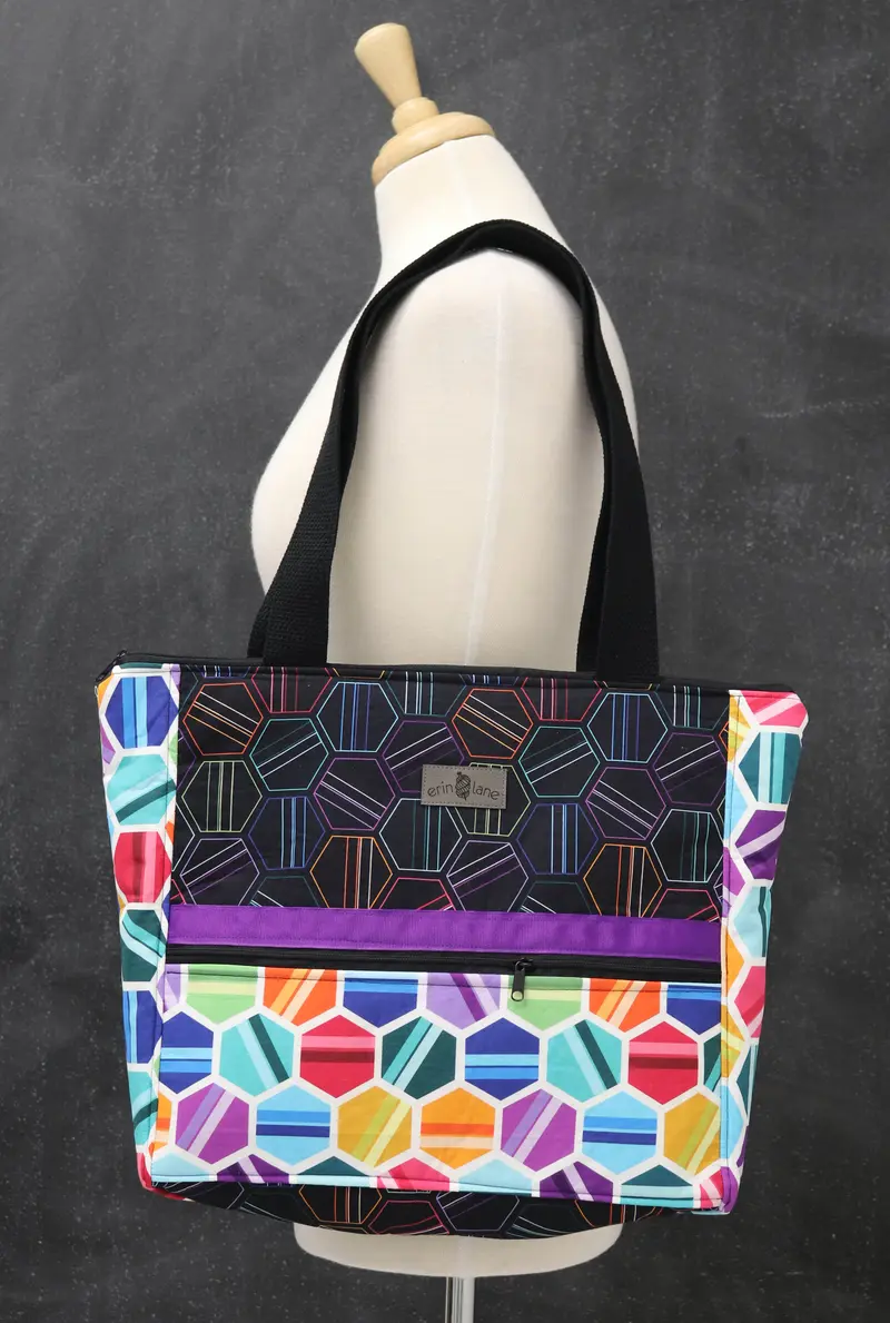 Every Day Tote Bag in Hexagonal Hues