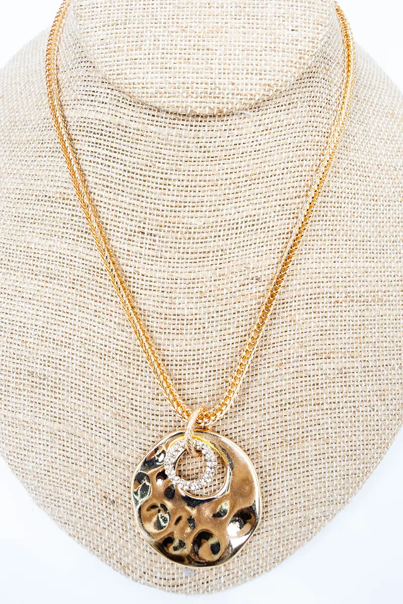 Everyday Icon Crystal and  Goldtone Necklace