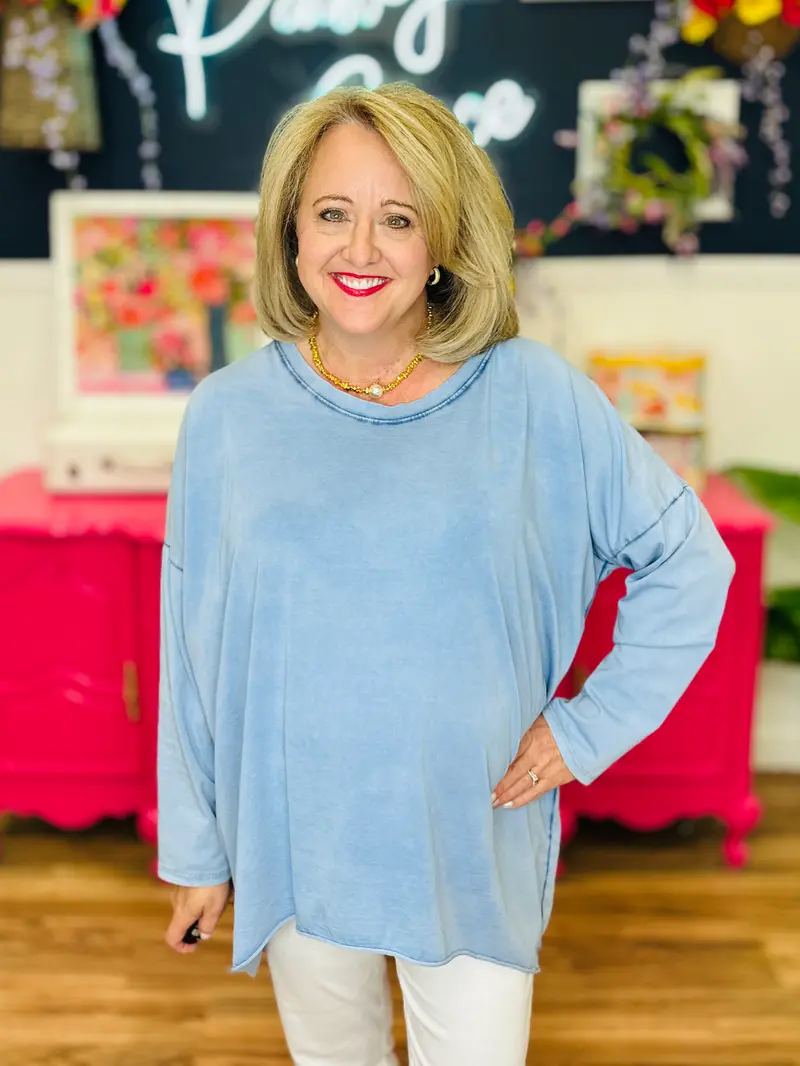 Everyday Muse Top - Blue - FINAL SALE