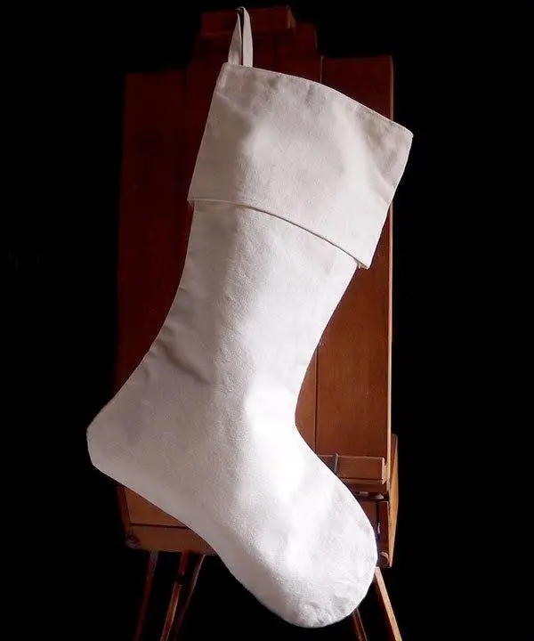 Extra Large 24 in Canvas Christmas Stocking Bulk - CS153C (6 Pack)