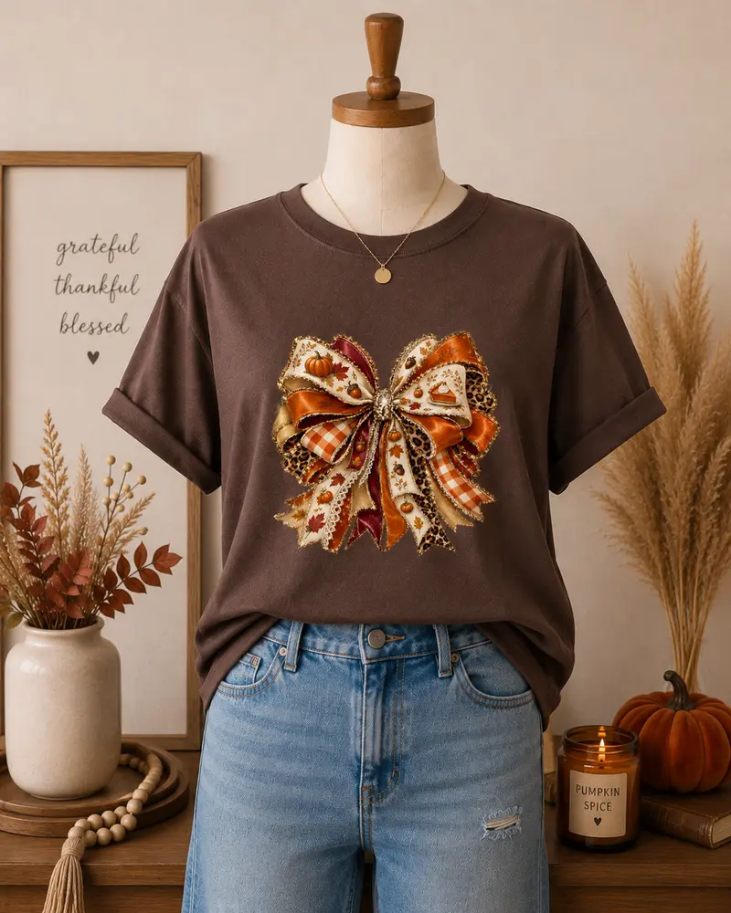 Fall Bow Tee
