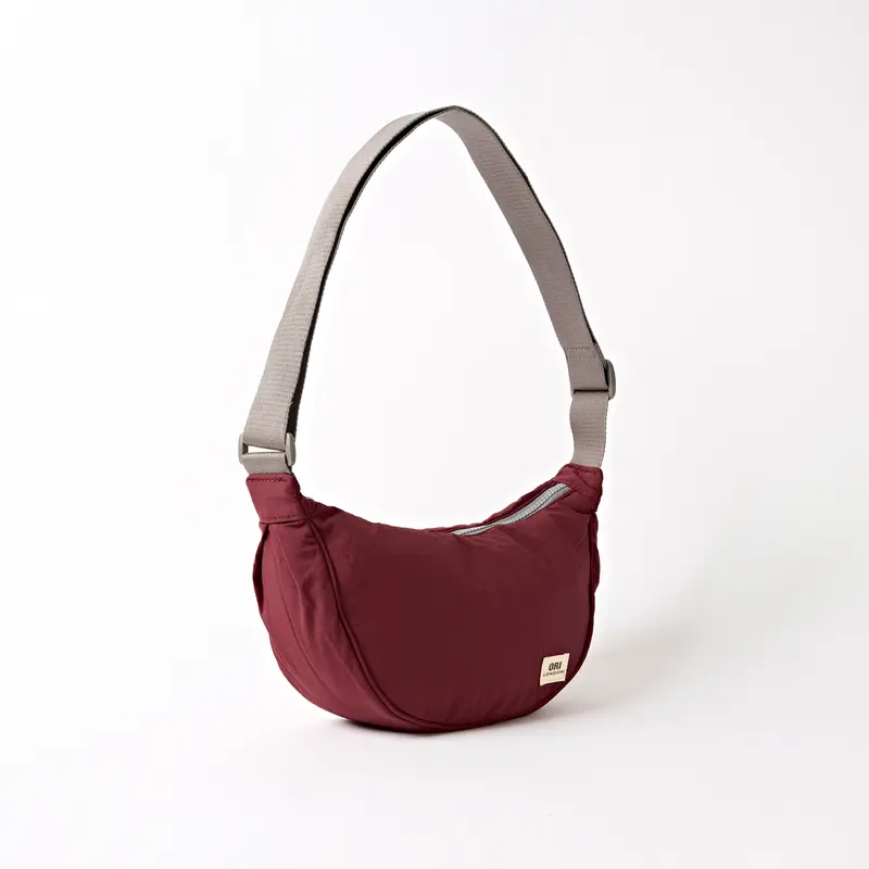 Farringdon Half Moon Bag in Bordeaux