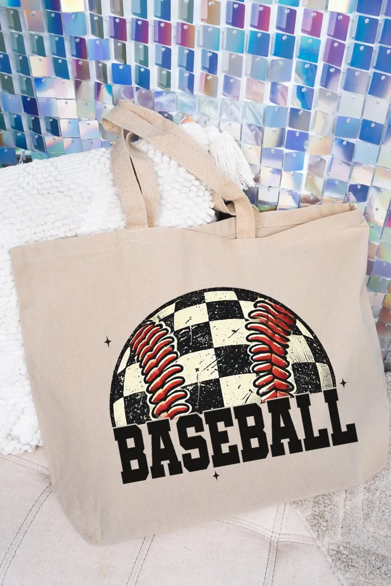 Fastball Fever Canvas Jumbo Tote