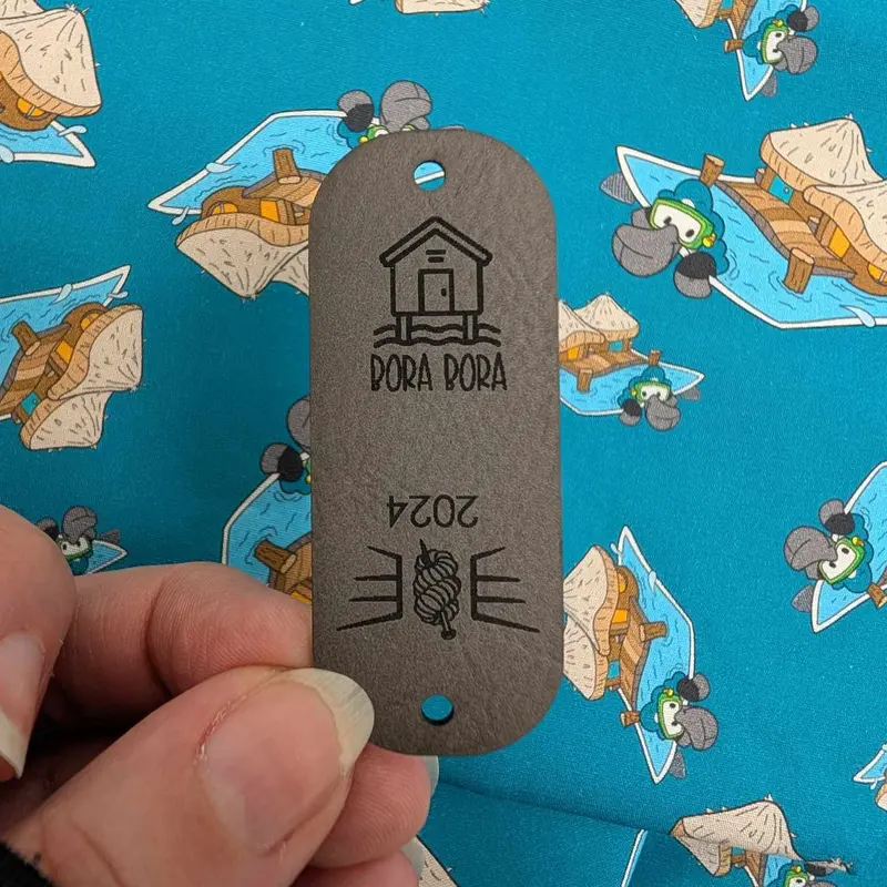 Faux Leather Tag for Bora Bora