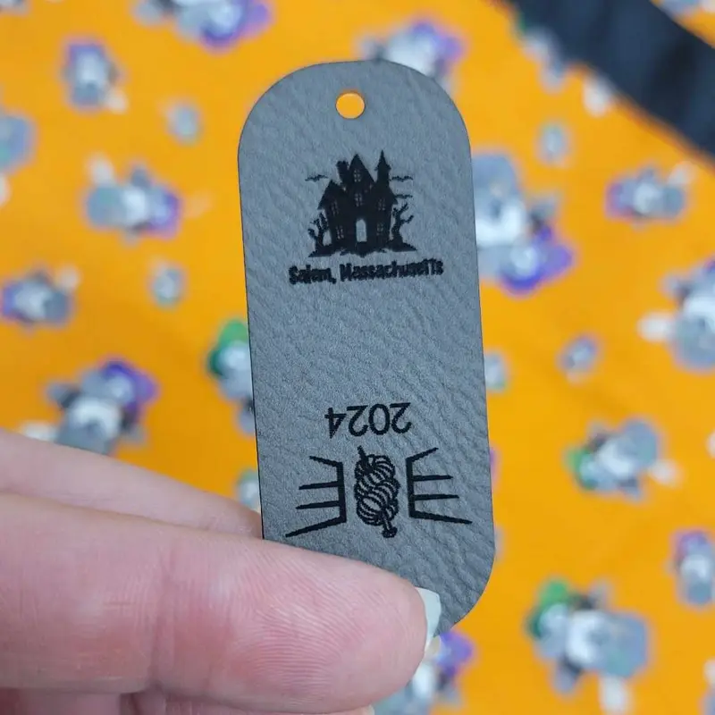 Faux Leather Tag for Salem, MA