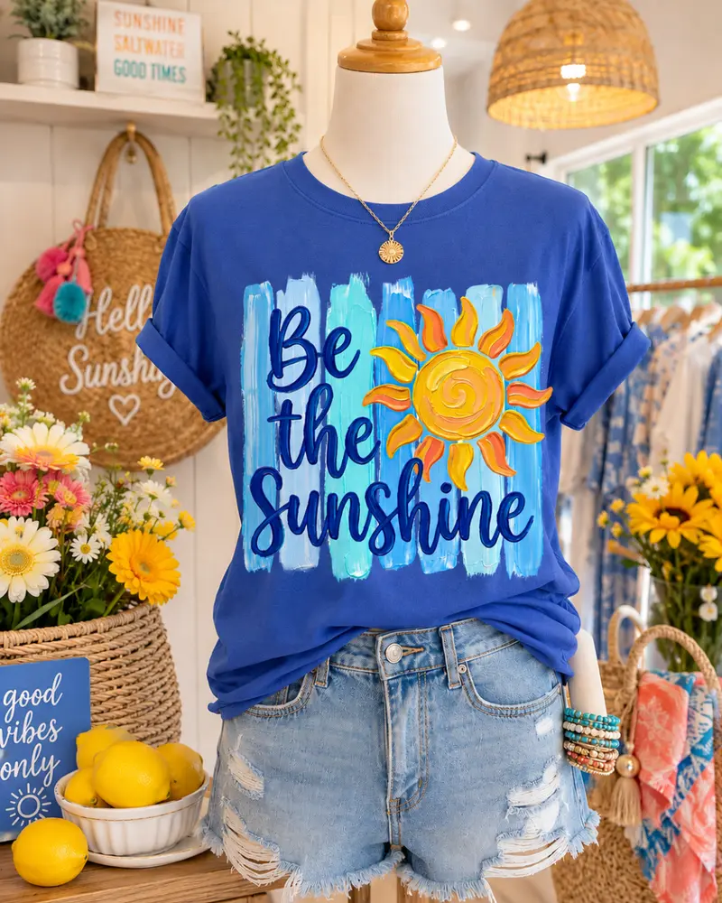 FAUX Painted Be The Sunshine Graphic Tee