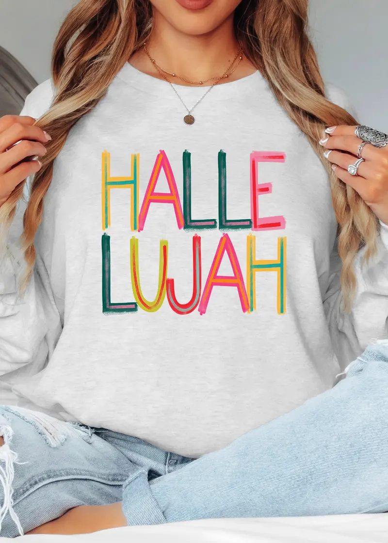 Faux Painted Hallelujah