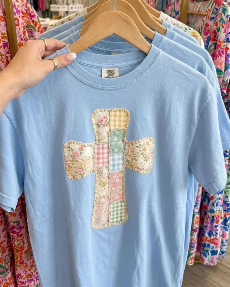 Faux Quilted Cross