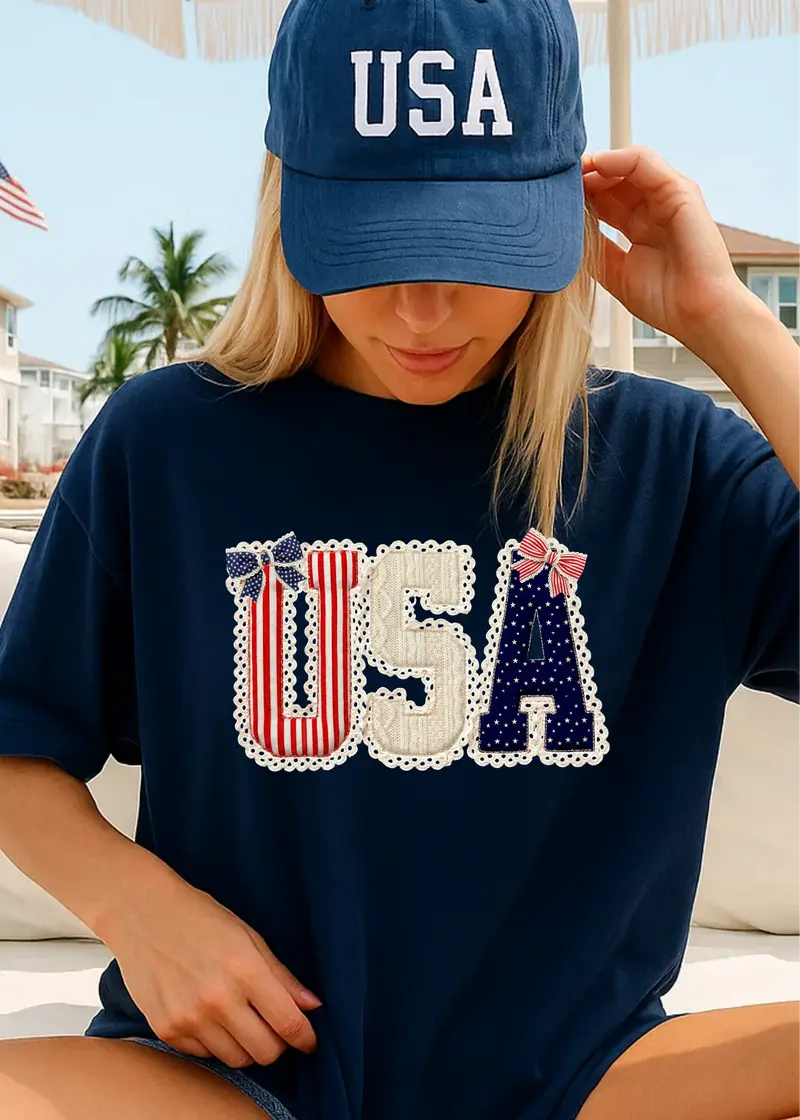 Faux Quilted USA
