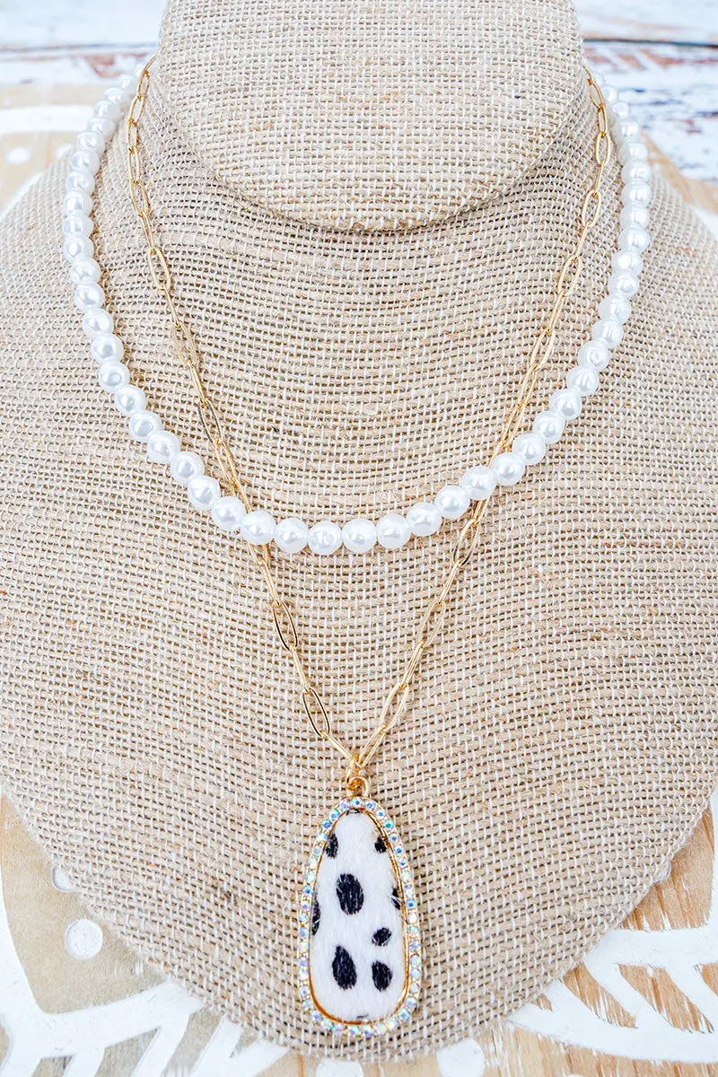 Fierce Mode Pearl & Goldtone Layered Necklace