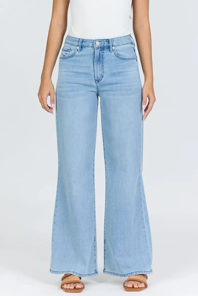 Fiona Wide Leg Jean in Eclipse