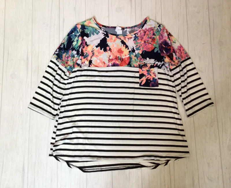 Floral and stripes